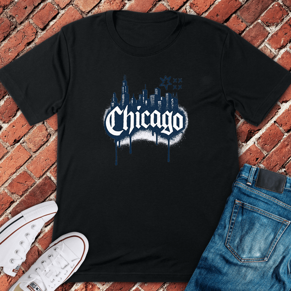 Chicago Drip T-Shirt - Black