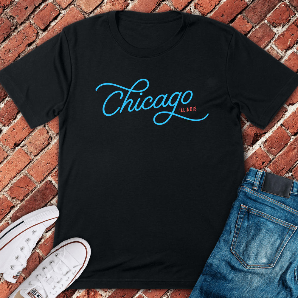 Skyline Script T-Shirt - Black