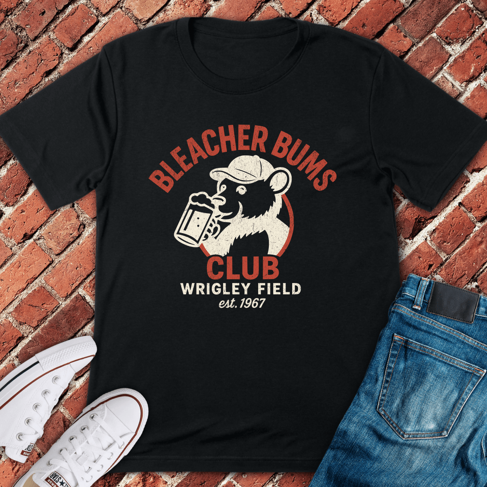 Bleacher Bums Club T-Shirt - Black