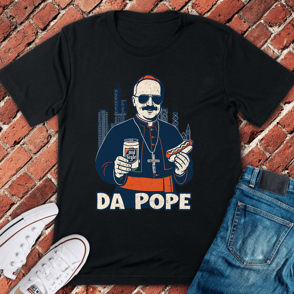 Da Chicago Pope T-Shirt - Black