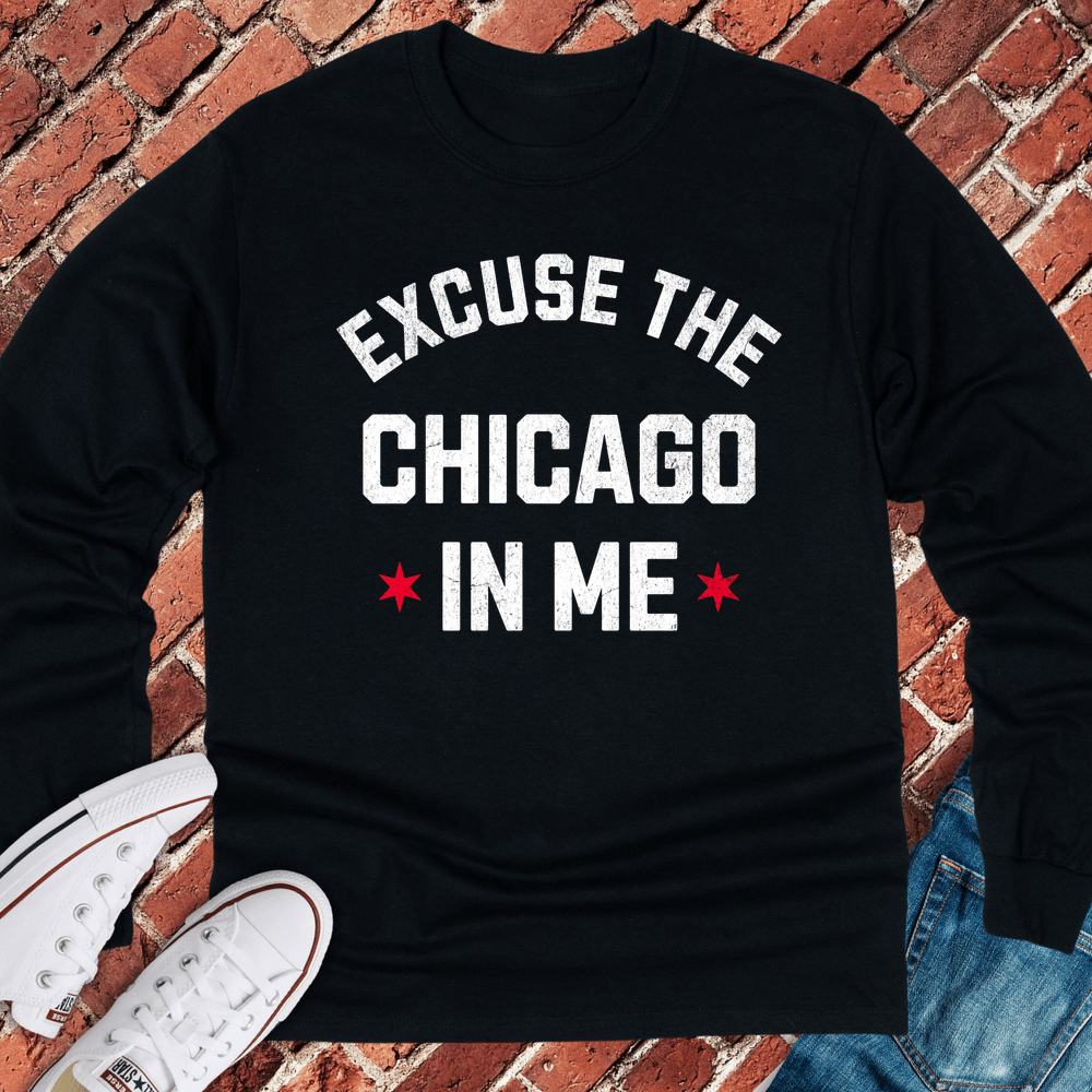 The Chicago In Me Long Sleeve - Black