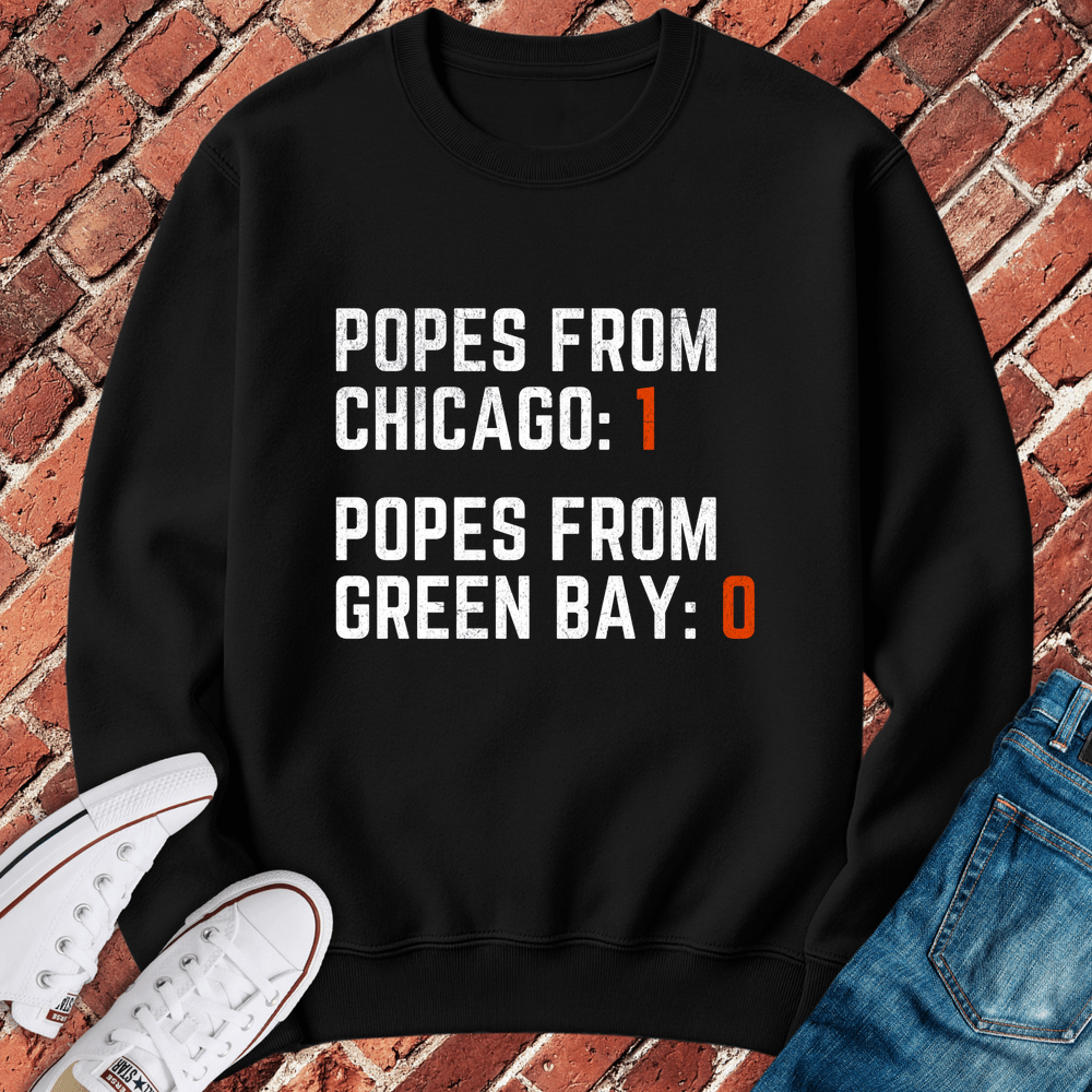 Popes From Chicago Crewneck - Black