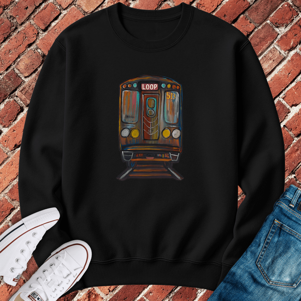 Loop Train Crewneck - Black