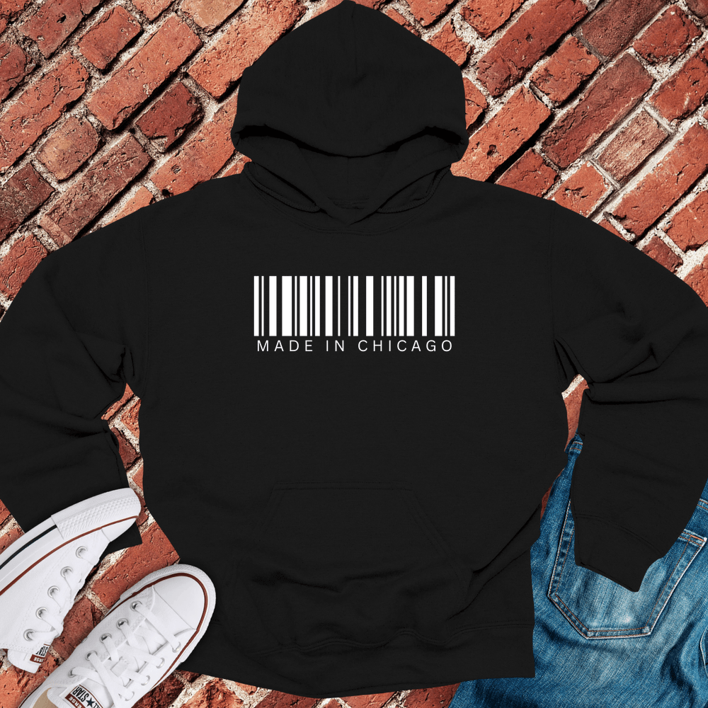 Chicago Barcode Hoodie - Black