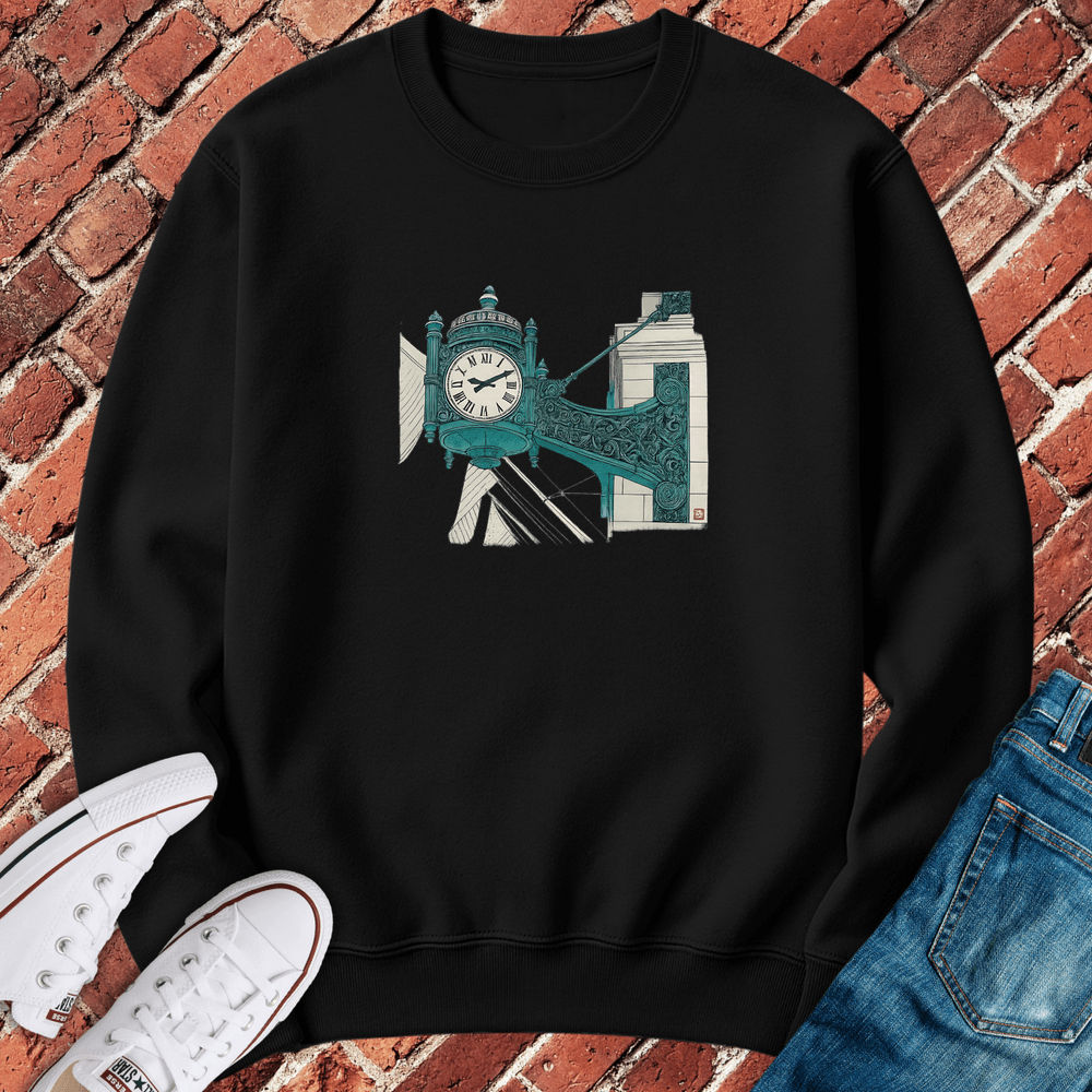 Marshall Clock Crewneck - Black