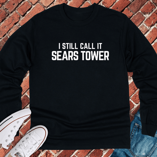 Still Sears Tower Long Sleeve - Black
