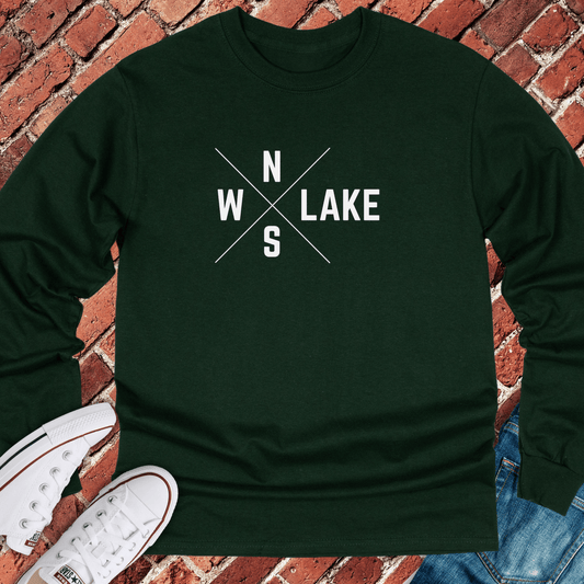 Chicagoans Compass Long Sleeve - Forest Green