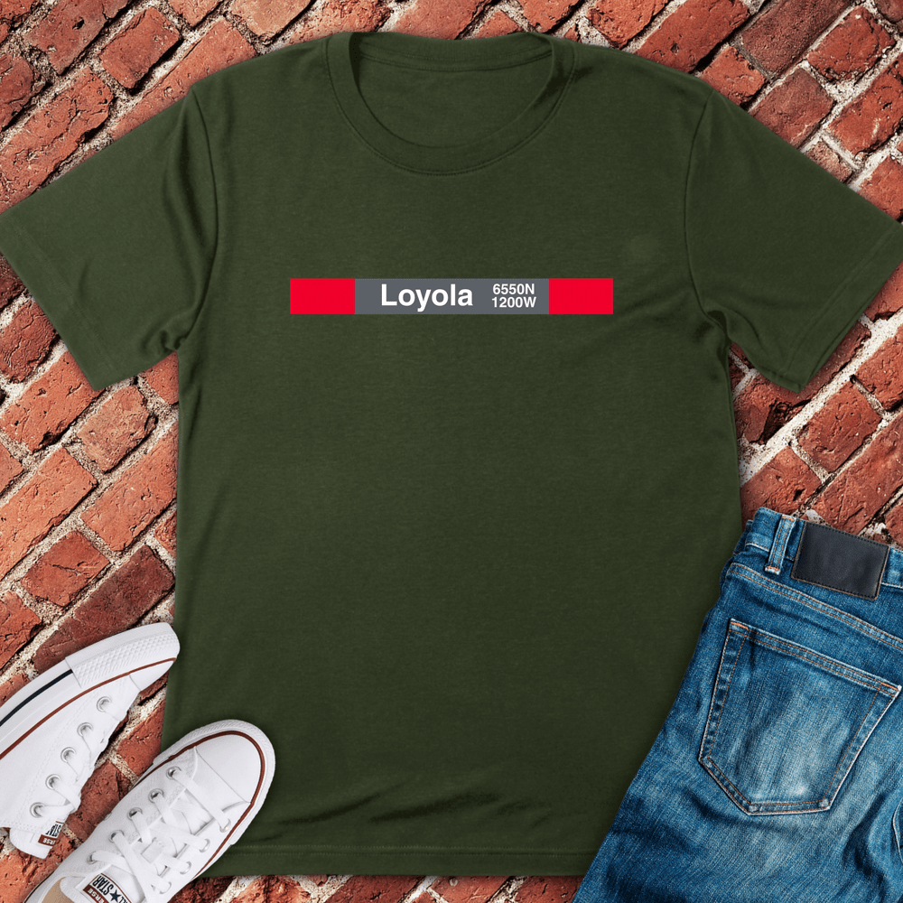 Loyola Station T-Shirt - Military Green