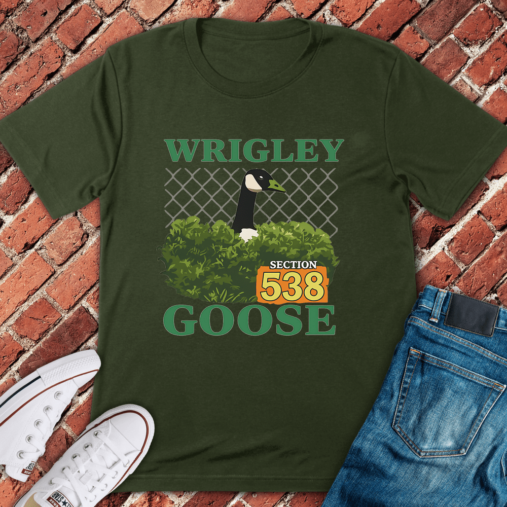 Wrigley Goose T-Shirt - Military Green
