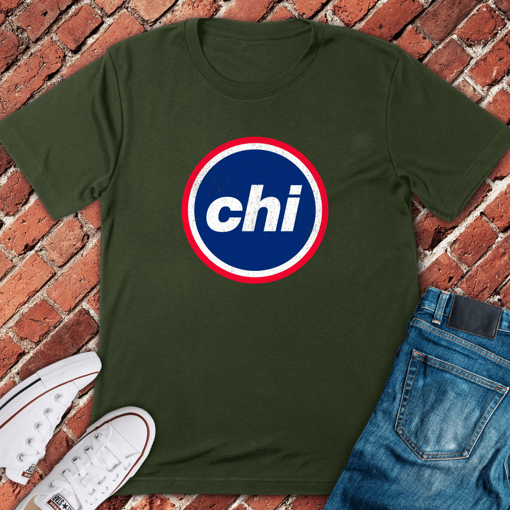 Chi Circle Logo T-Shirt - Military Green