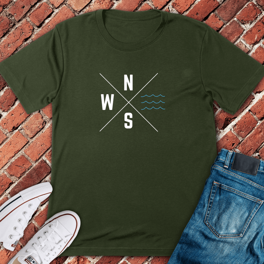 Lake Always East T-Shirt - Military Green