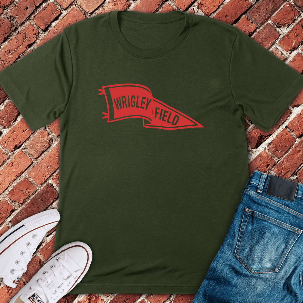 Wrigley Pennant T-Shirt - Military Green