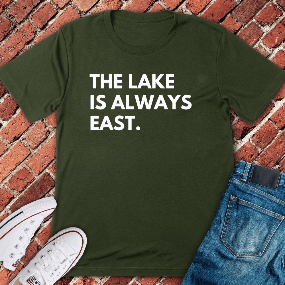 Lake Directions T-Shirt - Military Green