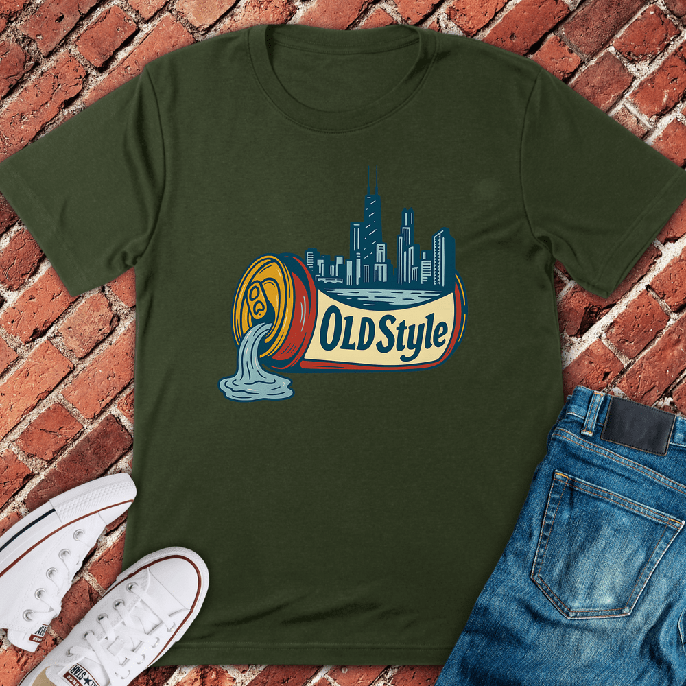 Old Style City T-Shirt - Military Green