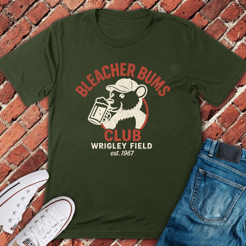 Bleacher Bums Club T-Shirt - Military Green