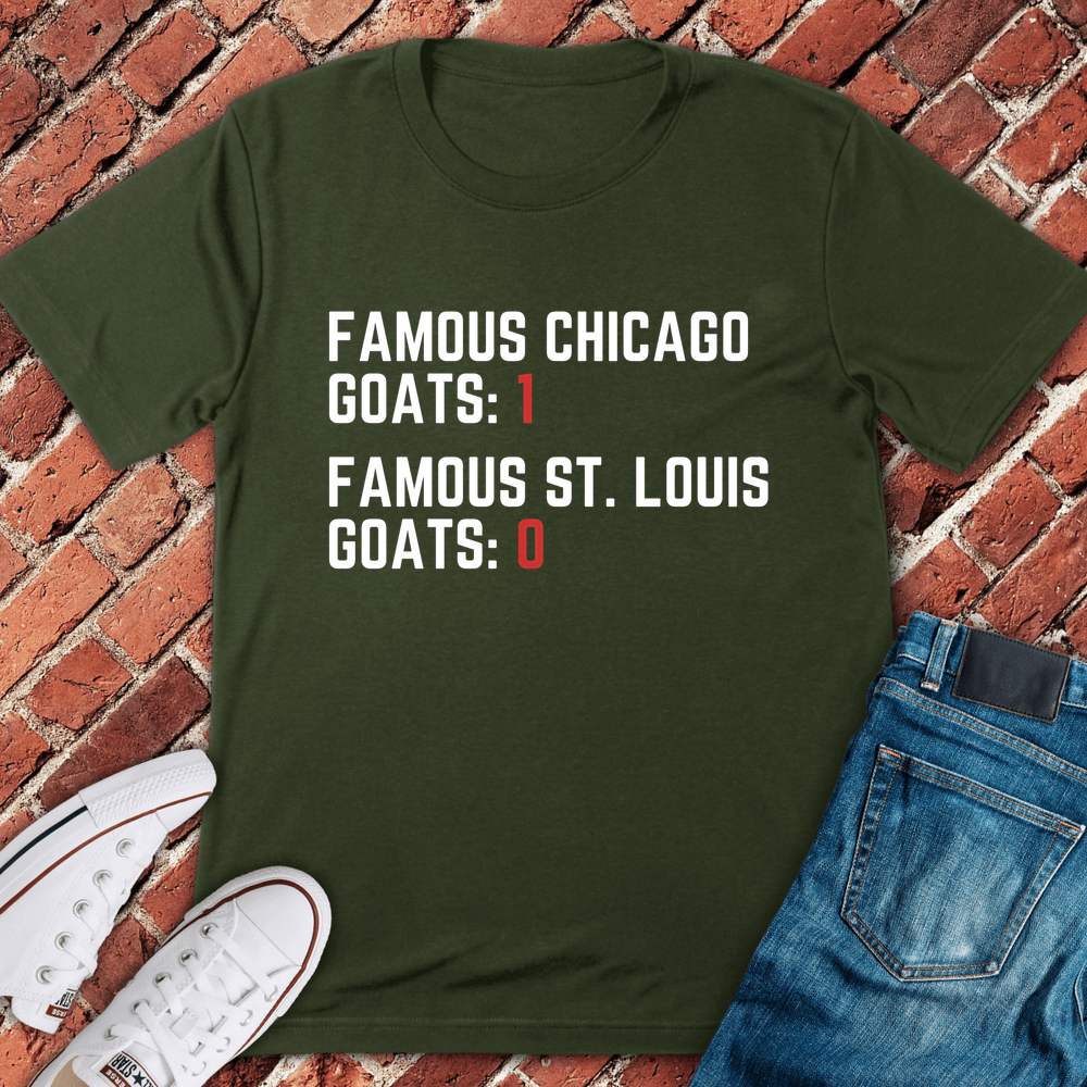 Chicago Goats Win T-Shirt - Military Green