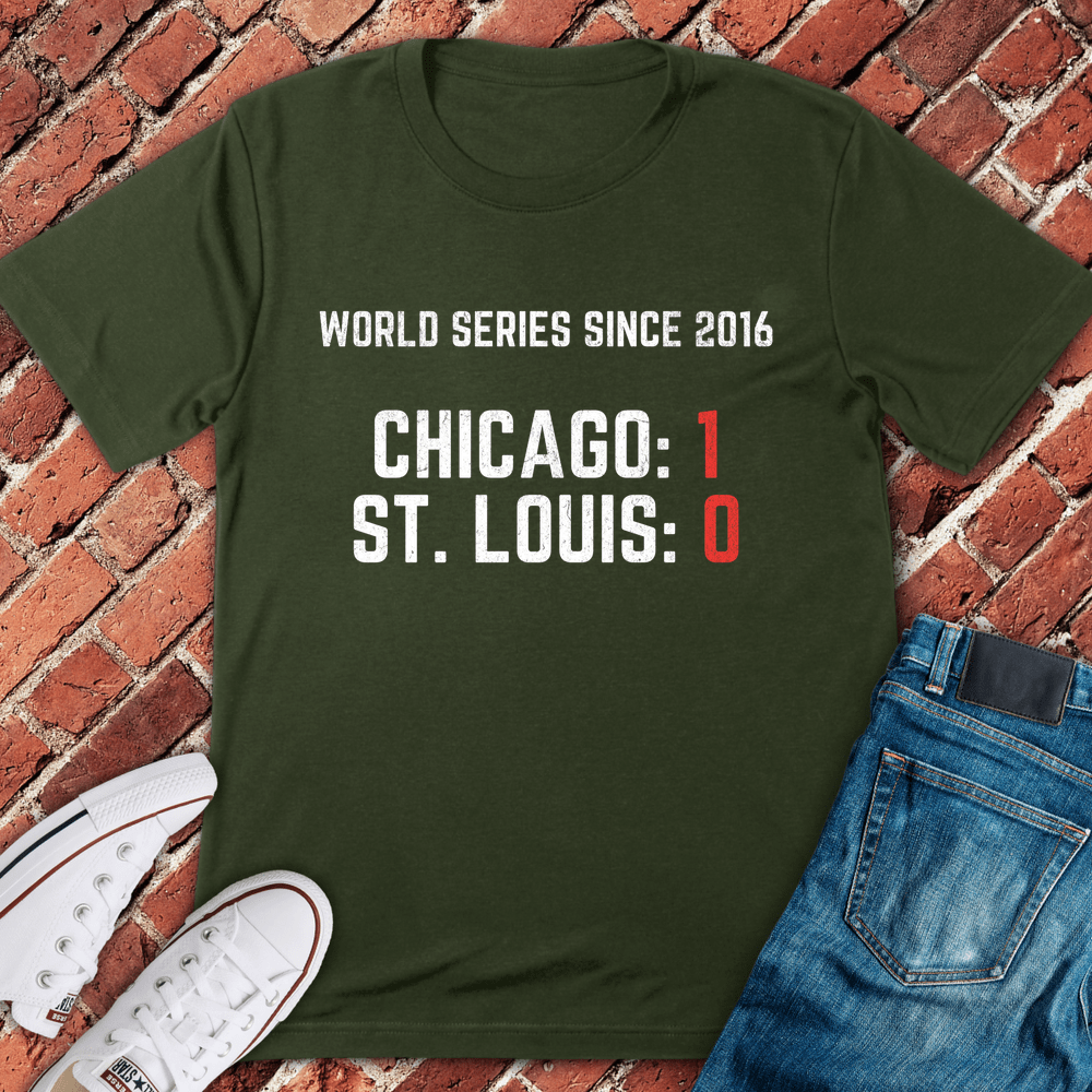 Chicago Wins T-Shirt - Military Green