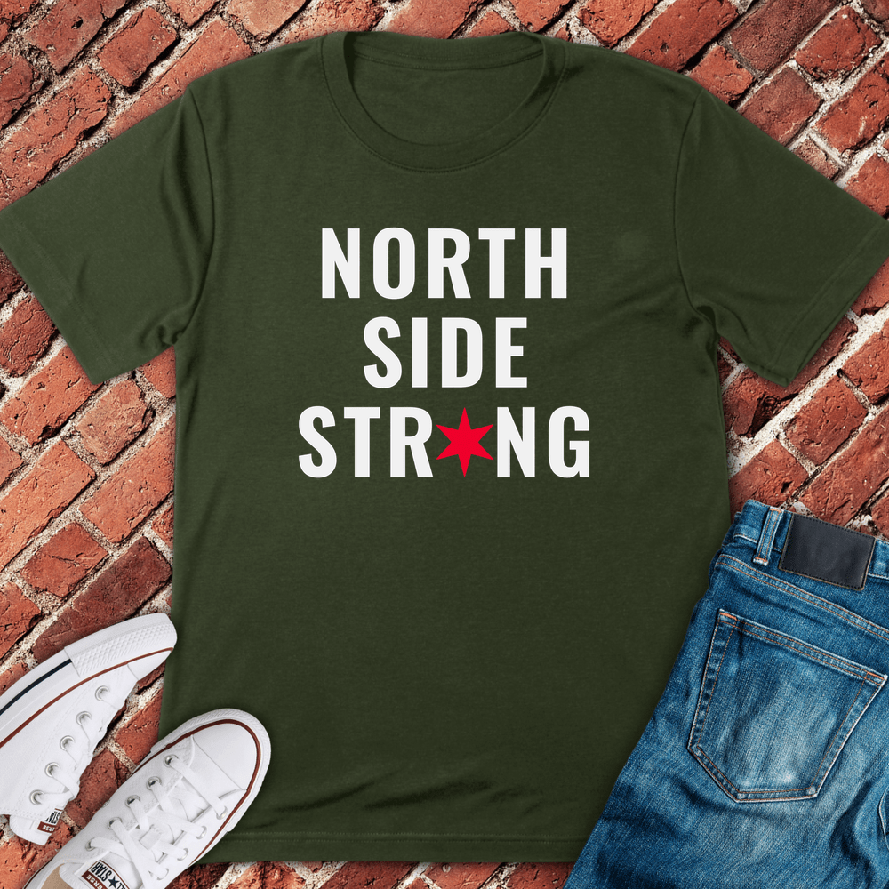 North Side Strong T-Shirt - Military Green
