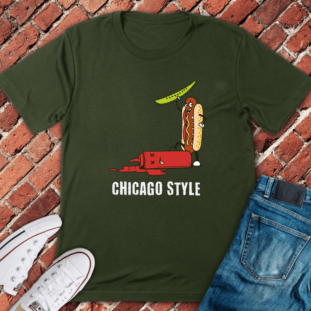 Chicago Dog Wins T-Shirt - Military Green