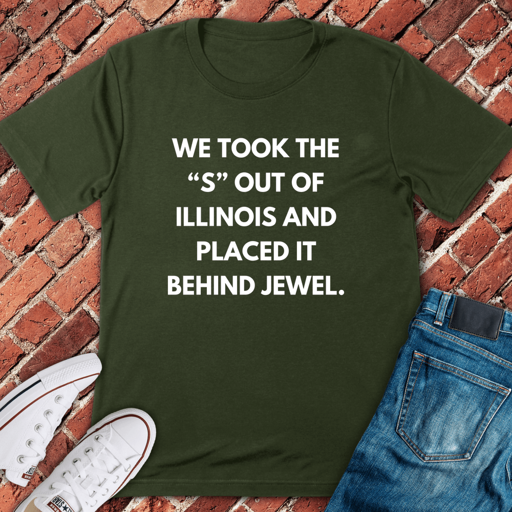 Silent S Joke T-Shirt - Military Green