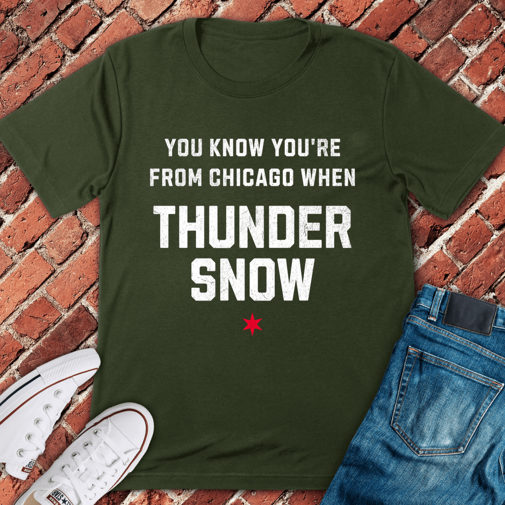 Thundersnow Alert T-Shirt - Military Green