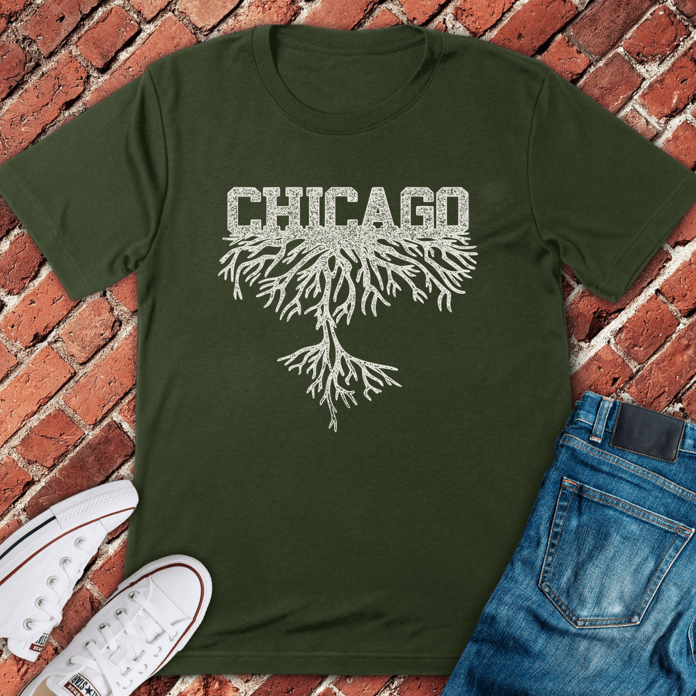 Chicago Roots T-Shirt - Military Green