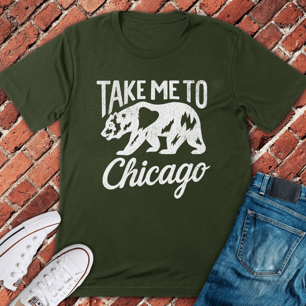 Windy City Bound T-Shirt - Military Green
