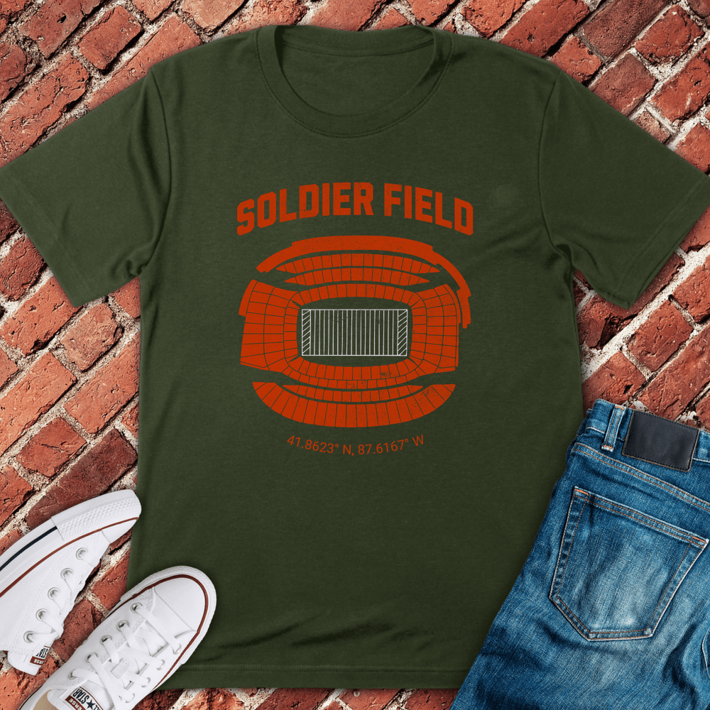 Soldier Field 1924 T-Shirt - Military Green