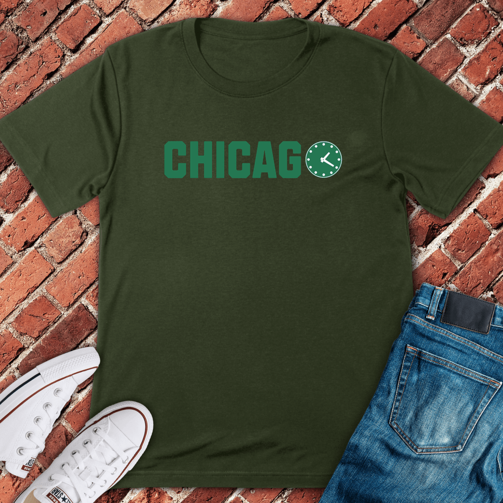 Always Chicago Time T-Shirt - Military Green