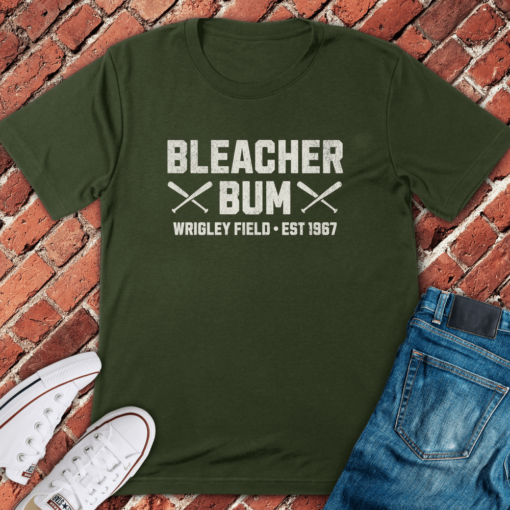 Bleacher Bum Style T-Shirt - Military Green