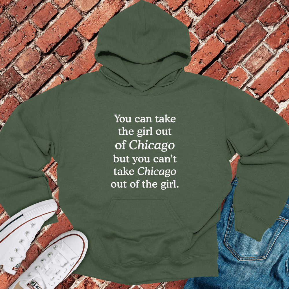 Chicago Girl Forever Hoodie - Military Green