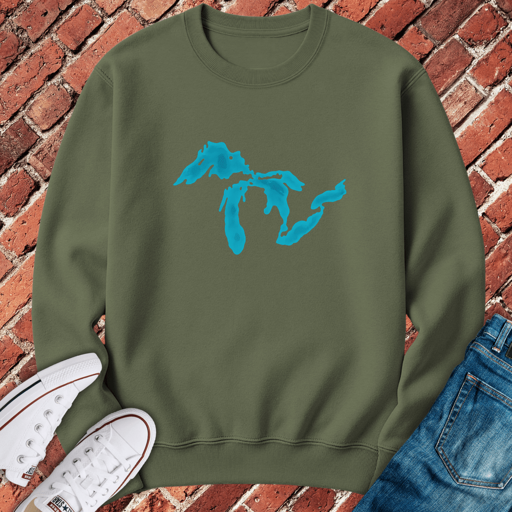 Great Lakes Crewneck - Military Green