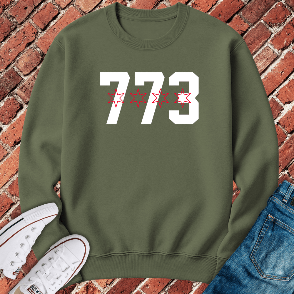 773 Stars Crewneck - Military Green