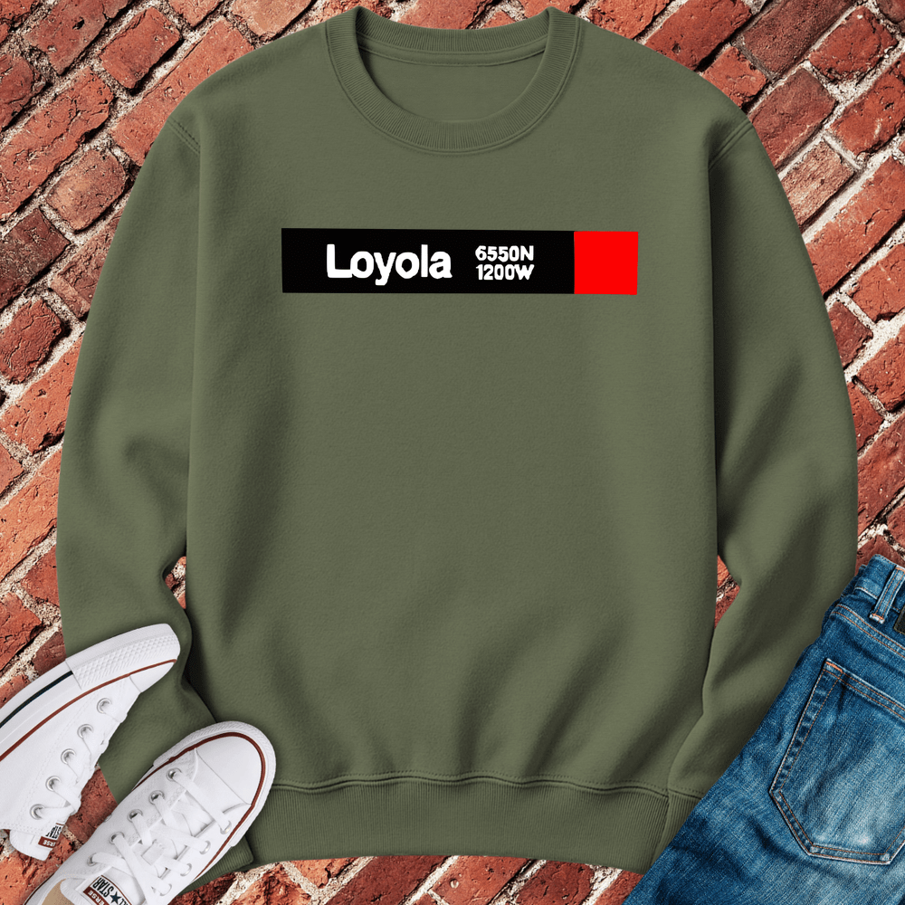 Loyola Crewneck - Military Green