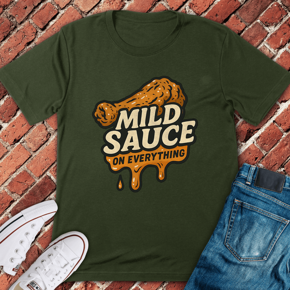 Mild Sauce Drip T-Shirt - Military Green
