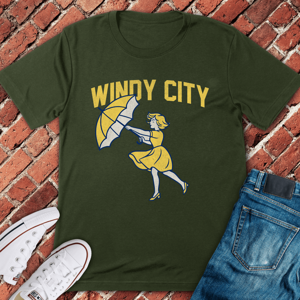 Morton Windy City T-Shirt - Military Green
