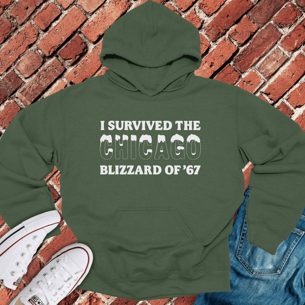 Blizzard Of '67 Hoodie - Military Green