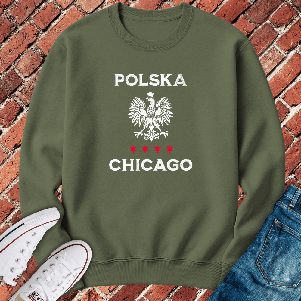 Polska Chi Crewneck - Military Green