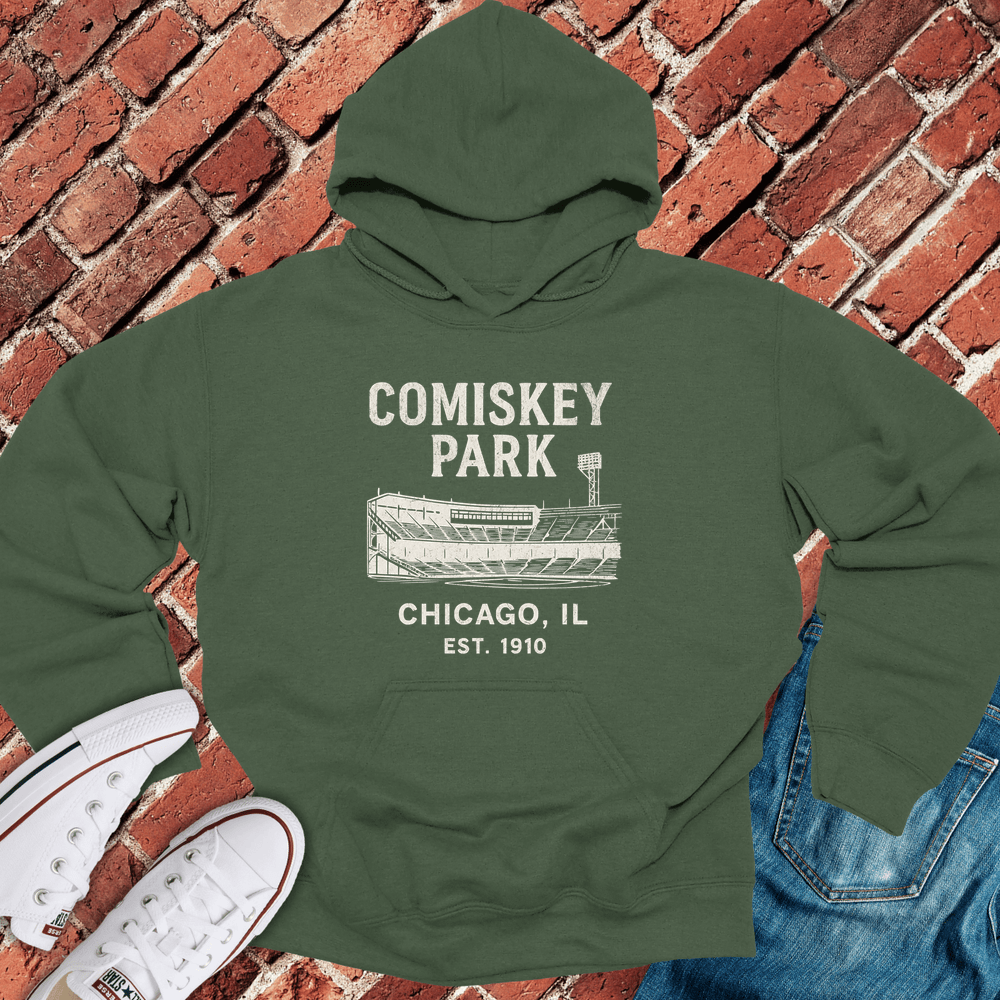 Comiskey Park Hoodie - Military Green