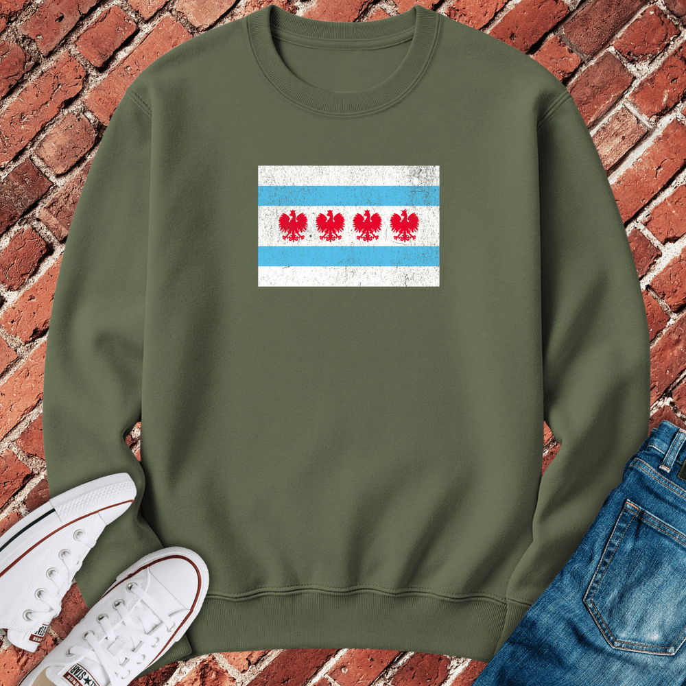 Polska Pride Crewneck - Military Green