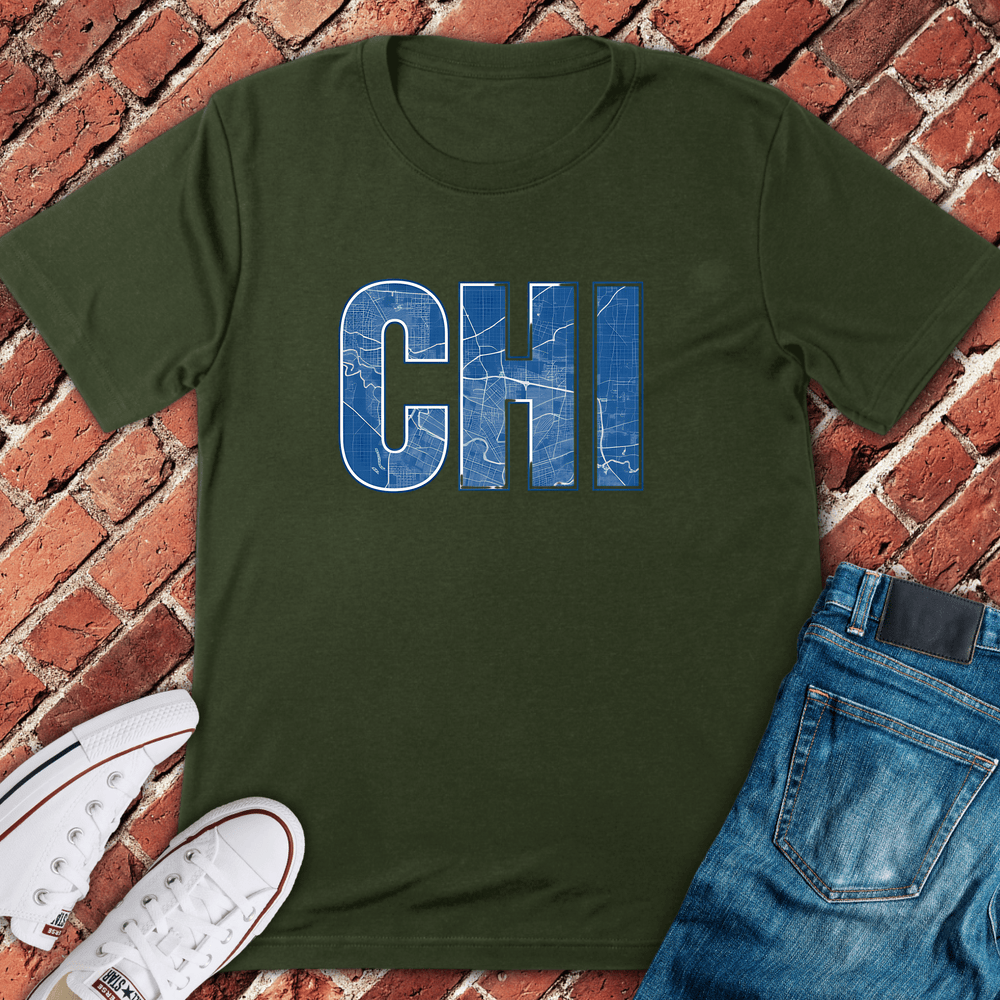 Big Bold CHI T-Shirt - Military Green