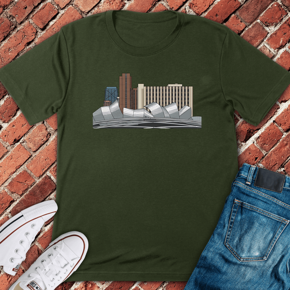 Jay Pritzker Pavilion T-Shirt - Military Green