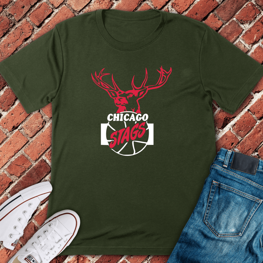Chicago Stags T-Shirt - Military Green