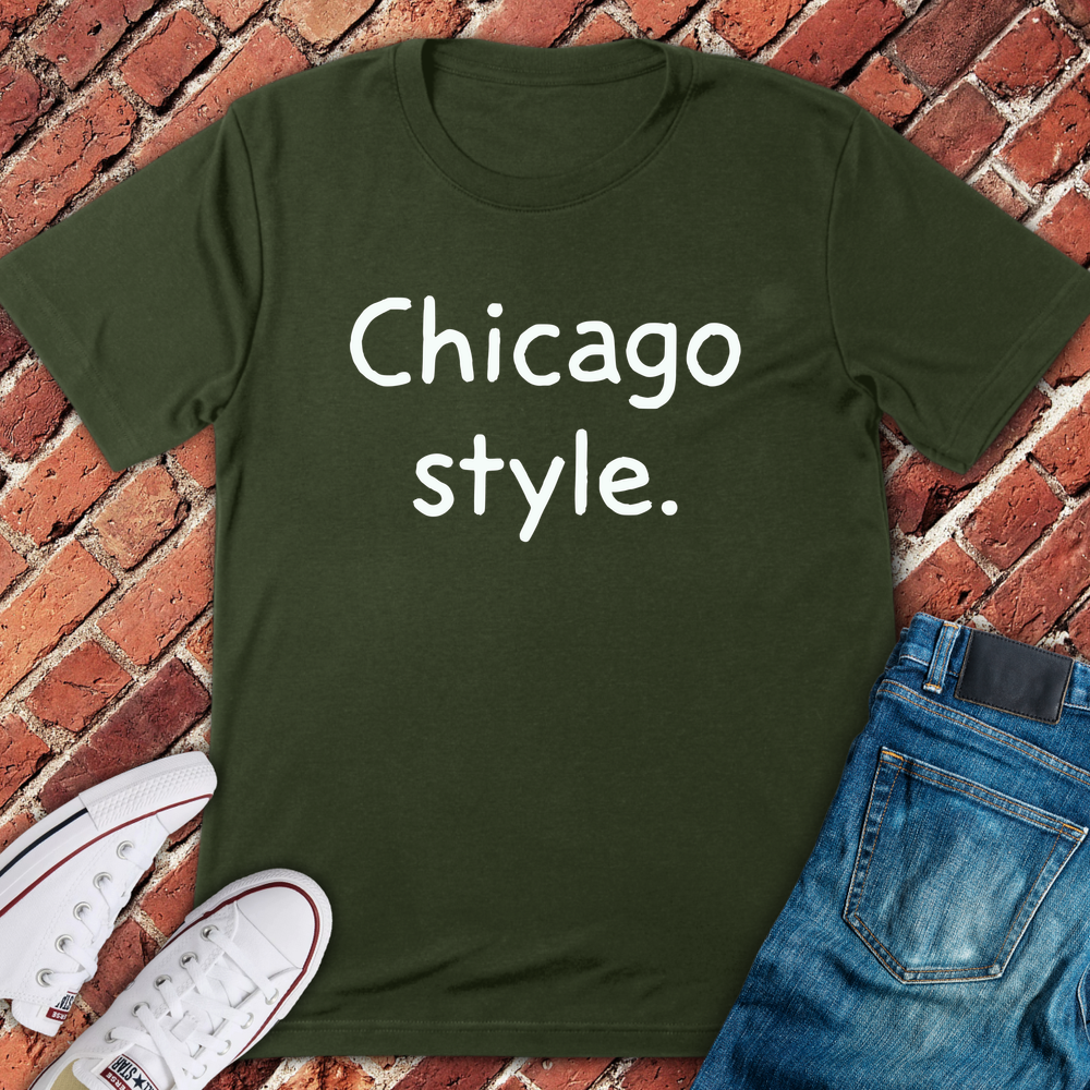 Chi Style Type T-Shirt - Military Green