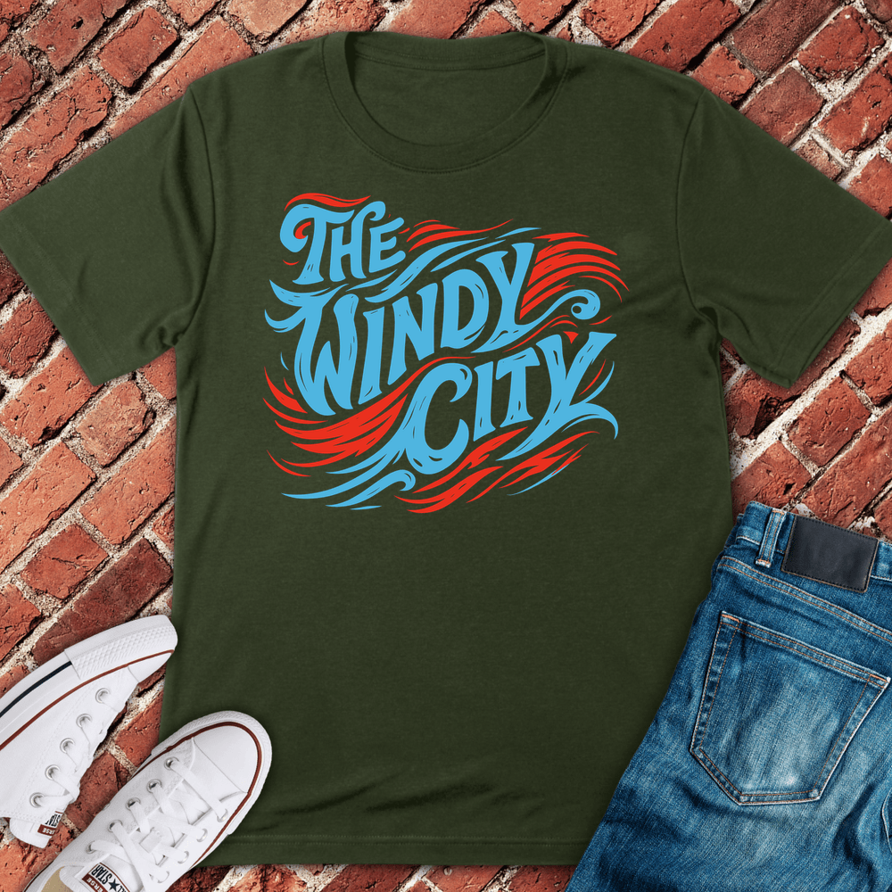 The Windy City T-Shirt - Military Green
