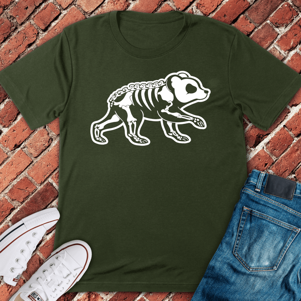 Chain Gang Bear T-Shirt - Military Green