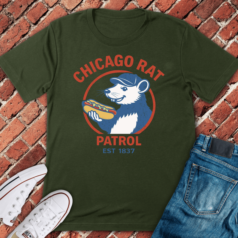 Chicago Rat Patrol T-Shirt - Military Green