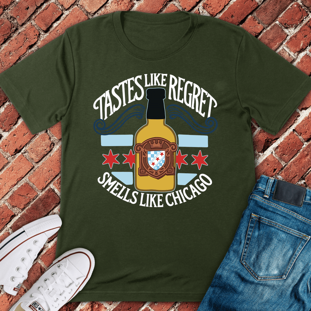 Chicago Tastes T-Shirt - Military Green