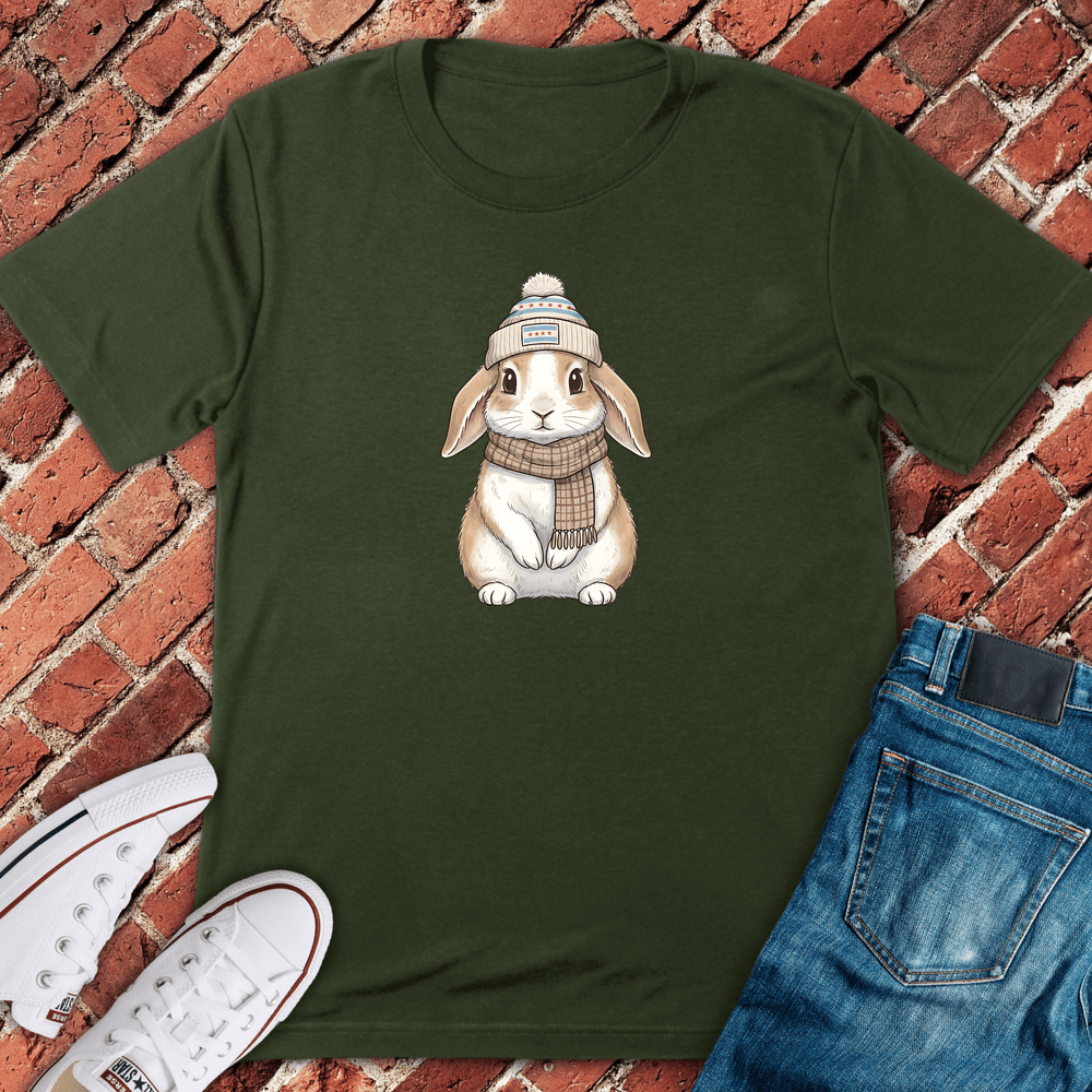 Chicago Cozy Bunny T-Shirt - Military Green
