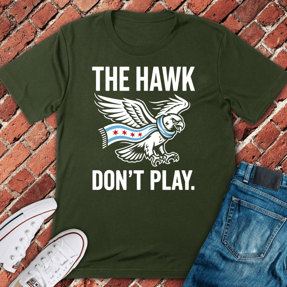 Windy City Hawk T-Shirt - Military Green